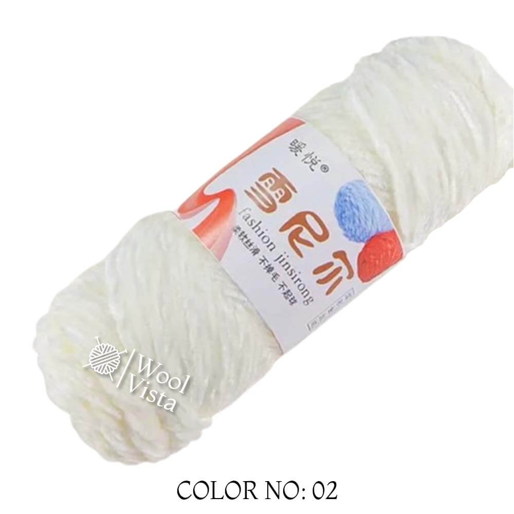 VELVET CHENILLE YARN - VELVET YARN BALL (PACK OF 5)
