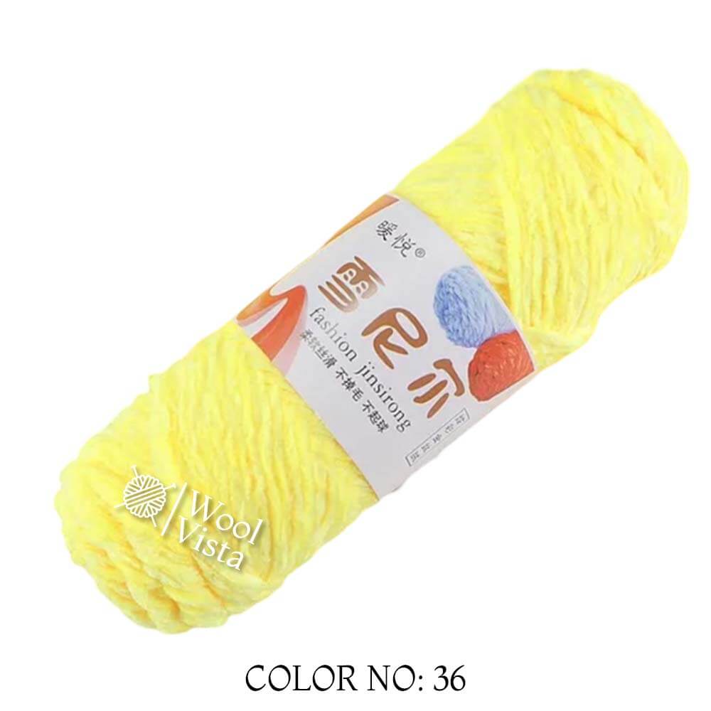 VELVET CHENILLE YARN - VELVET YARN BALL (PACK OF 5)