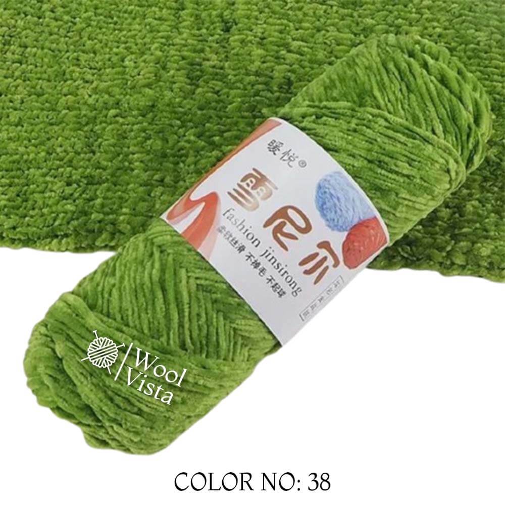 VELVET CHENILLE YARN - VELVET YARN BALL (PACK OF 5)
