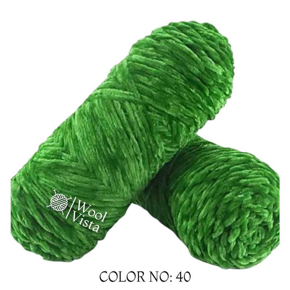 VELVET CHENILLE YARN - VELVET YARN BALL (PACK OF 5)