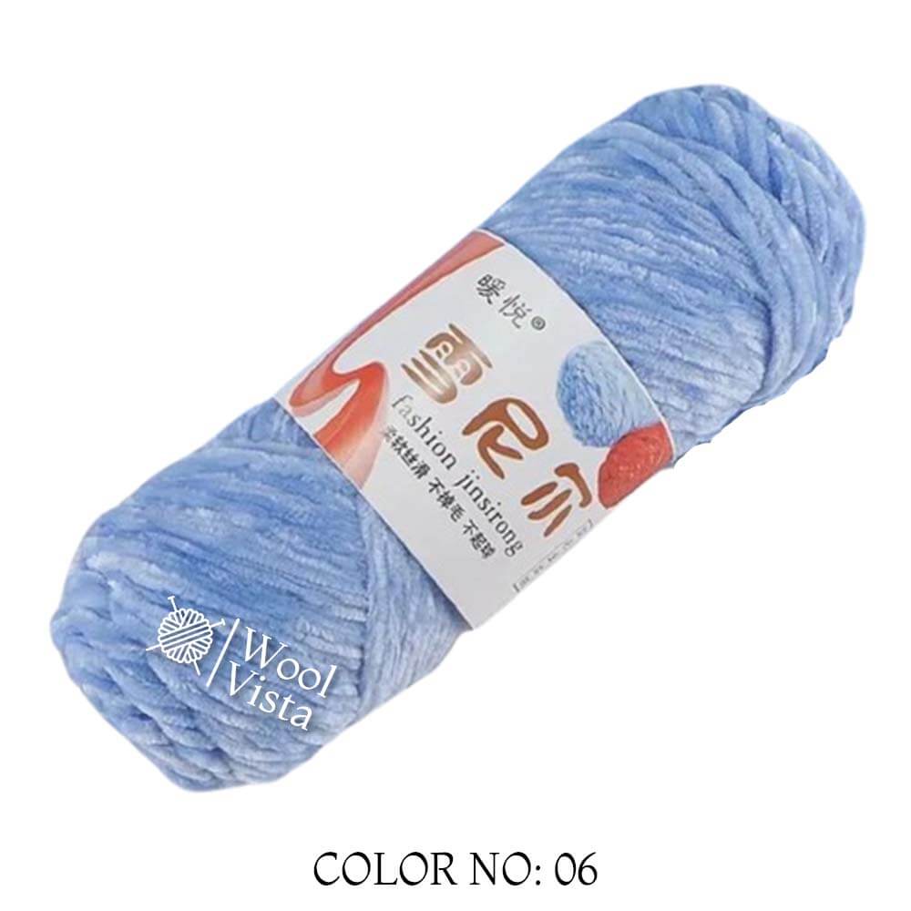 VELVET CHENILLE YARN - VELVET YARN BALL (PACK OF 5)