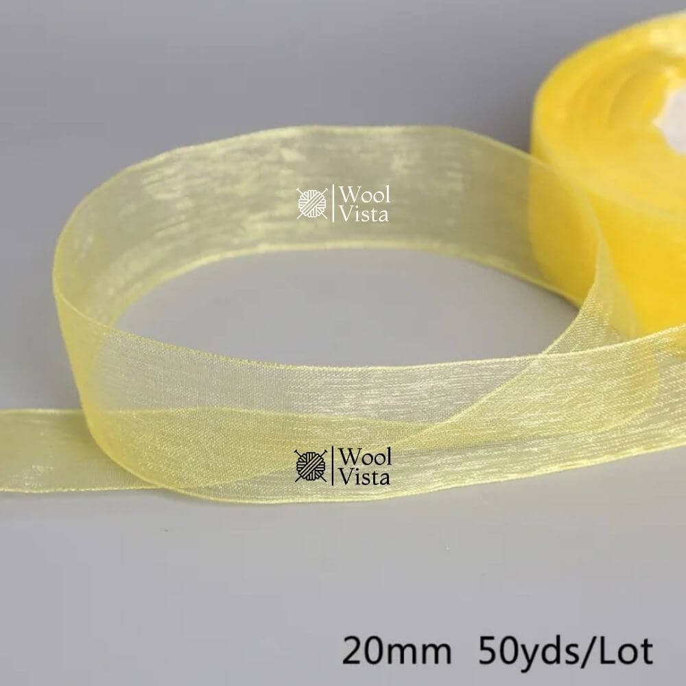 ORGANZA RIBBONS – DECORATIVE RIBBON FOR GIFT WRAPPING, CRAFTS & PARTY DECOR