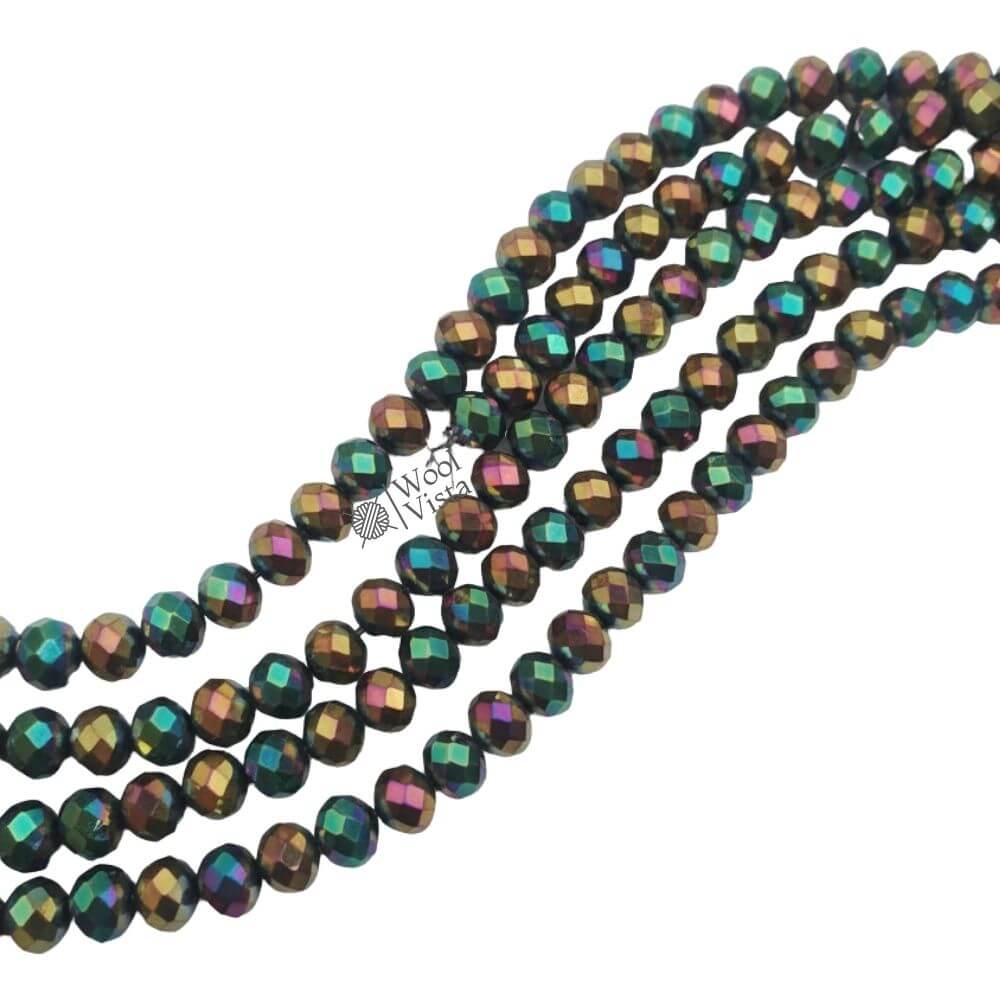 BURST COLOR GLASS FLAT BEADS 8MM – DIY JEWELRY & CRAFT SUPPLIES