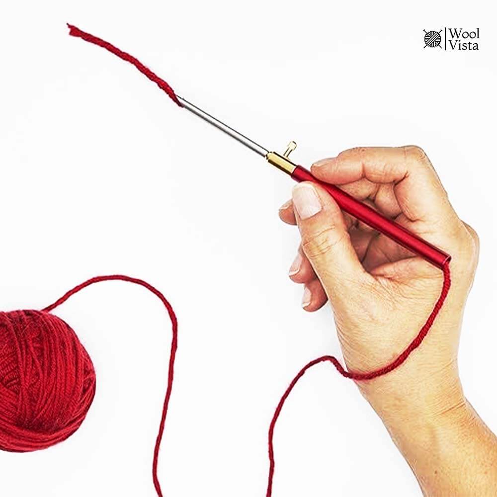 PUNCH NEEDLE SET WITH 3 NEEDLES AND NEEDLE THREADER