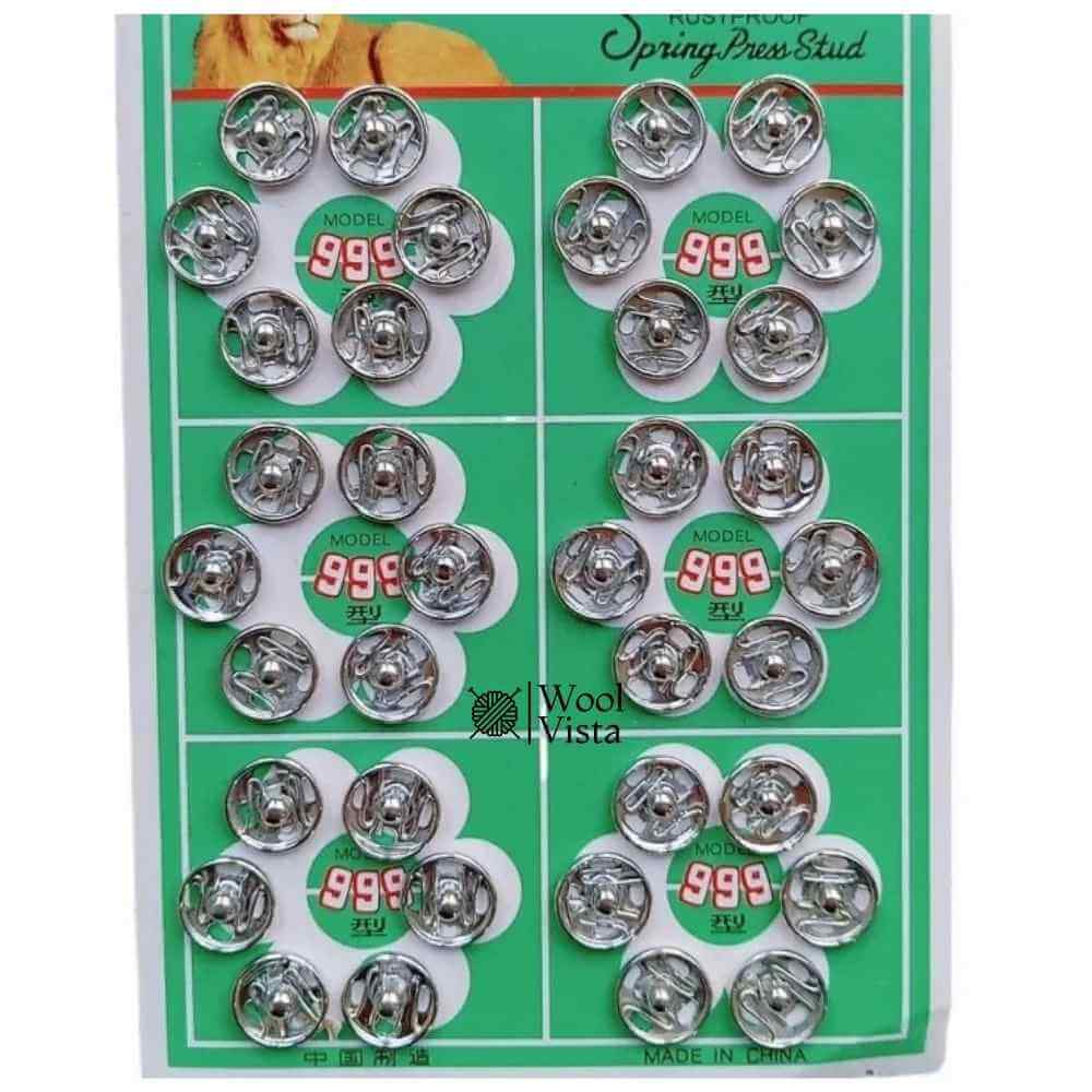 METAL BRASS TICH BUTTONS – DURABLE SEW-ON SNAP FASTENERS