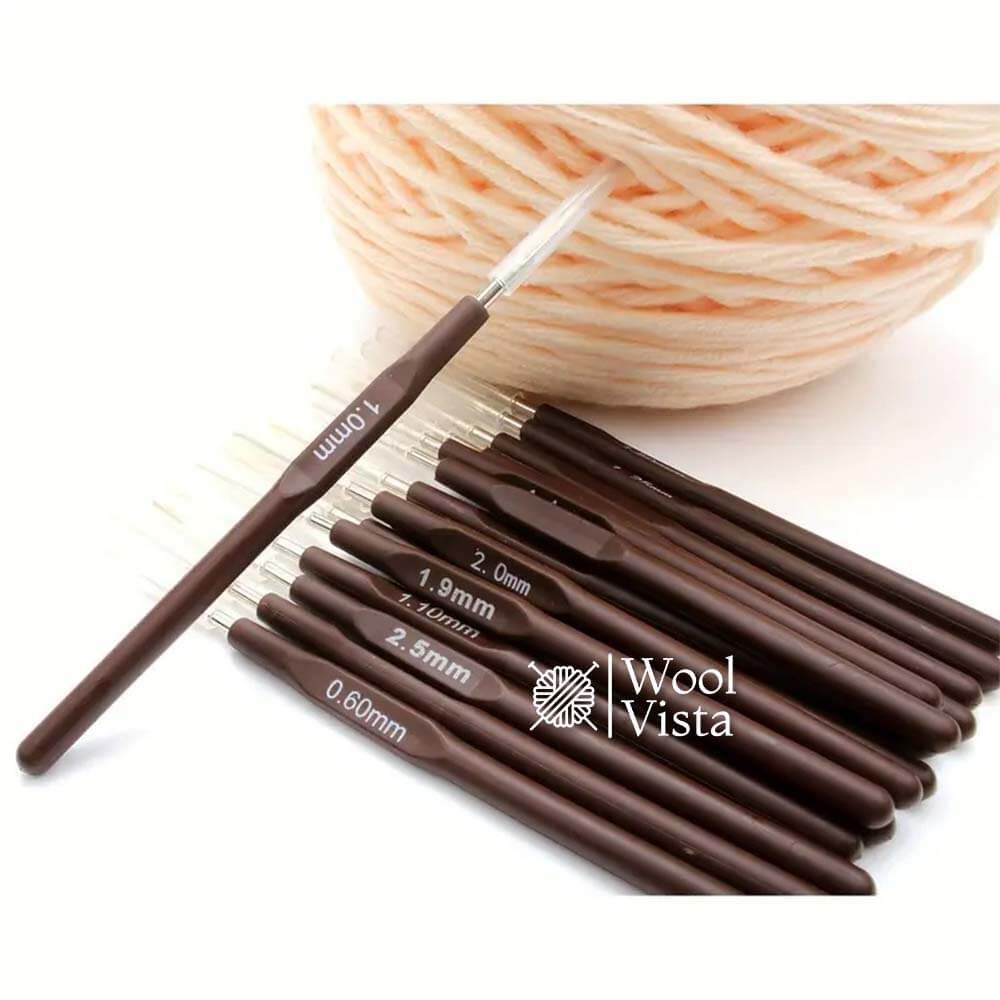 RUBBER CROCHET HOOK SET - (PACK OF 16)