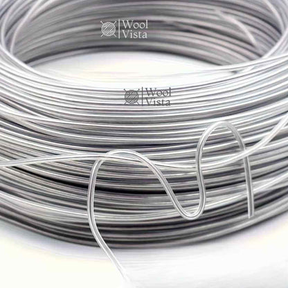 16 GAUGE THICK ROUND CRAFT WIRE – 2 METERS STURDY FLEXIBLE WIRE FOR DIY JEWELRY MAKING, BRAIDING, CROCHET, KNITTING, ARM CUFFS, HAT & BASKET CRAFTS