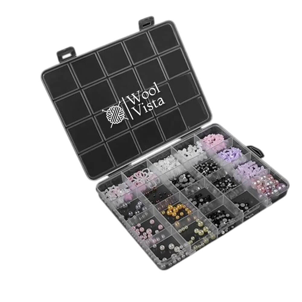 28/20 GRID TRANSPARENT PLASTIC STORAGE BOX