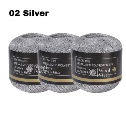 HAND-WOVEN CROCHET THREAD 1MM – 120M/394FT SHIMMERING NYLON BLEND YARN FOR DIY CRAFTS, HANDMADE BAGS, HATS, JEWELRY & HOLIDAY DECOR