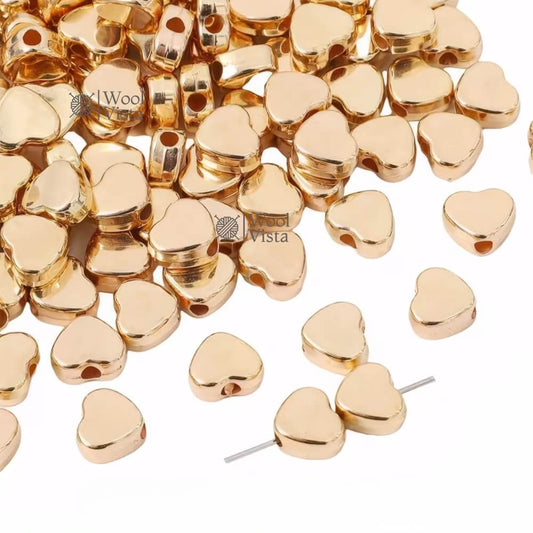 HEART-SHAPED ACRYLIC SPACER BEADS – DECORATIVE LOOSE BEADS FOR DIY JEWELRY MAKING, BRACELETS, NECKLACES, PHONE CHARMS & HANDMADE CRAFTS