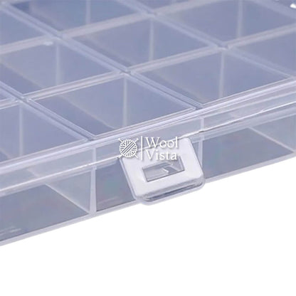 28/20 GRID TRANSPARENT PLASTIC STORAGE BOX