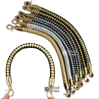 SHINING RHINESTONE METAL LOBSTER BUCKLE HANDLES (2PCS) – ELEGANT ZINC ALLOY BAG HANDLES FOR WEDDING, PARTY & DIY WALLET MAKING