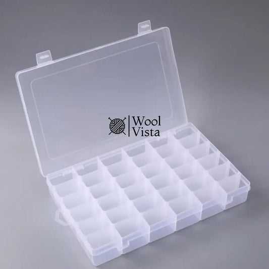 36/28/20 GRID TRANSPARENT PLASTIC STORAGE BOX