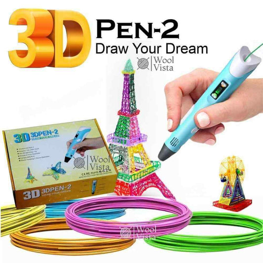 3D ART PRINTING PEN – NEW UPGRADED TYPE-C USB PLUG-IN, NO BATTERY, PERFECT FOR DIY 3D ART, GRAFFITI & CREATIVE PROJECTS