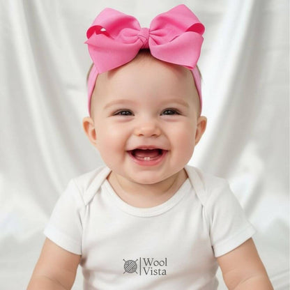 3PCS SOLID COLOR BOW HEADBANDS – CHIC NYLON HAIR ACCESSORIES FOR TEENS & KIDS