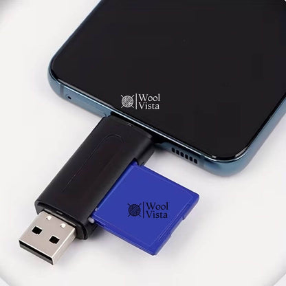 4-IN-1 USB & TYPE-C SD CARD READER – DUAL SLOT SD/XC/HC MEMORY CARD ADAPTER (USB-A & TYPE-C)