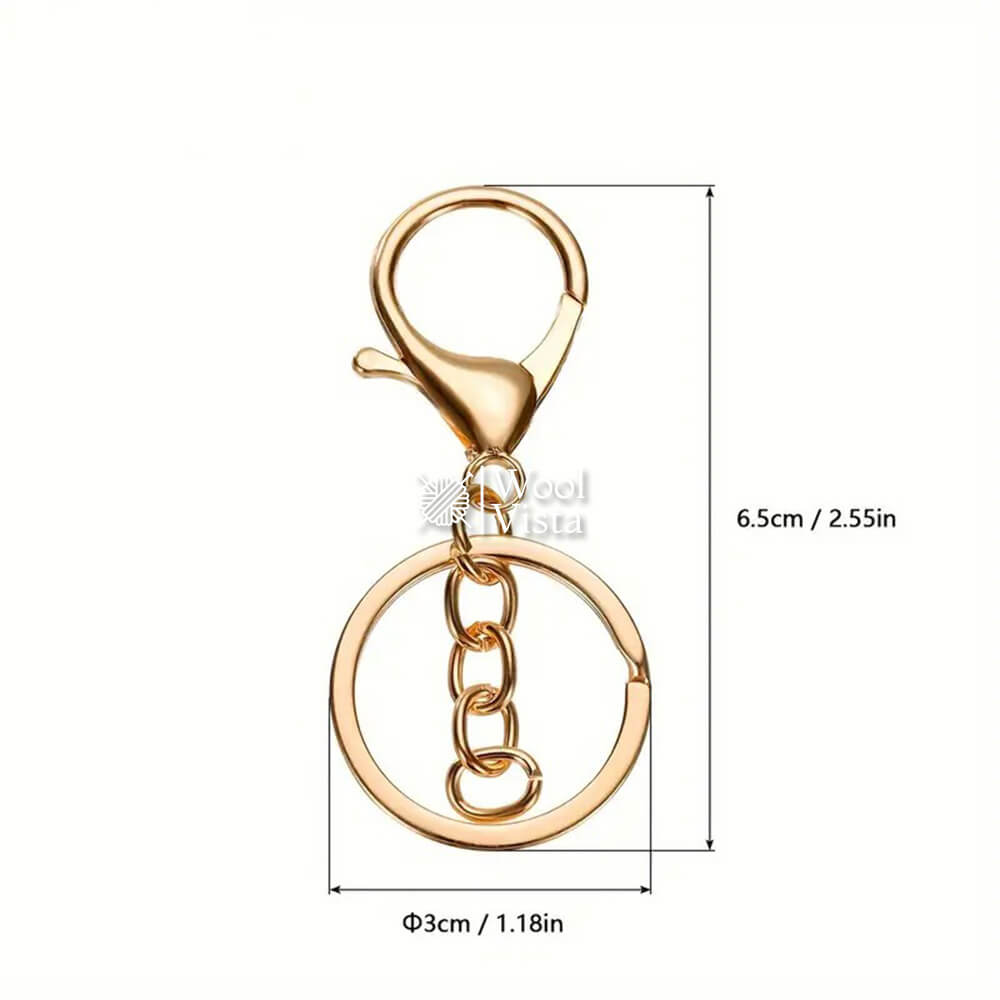 PREMIUM ZINC ALLOY KEYCHAINS WITH LOBSTER CLASP - (5 PIECES)