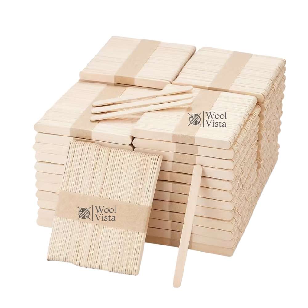 50PCS SOLID WOOD CRAFT STICKS – PERFECT FOR HOME, SCHOOL, ART & HANDICRAFT PROJECTS