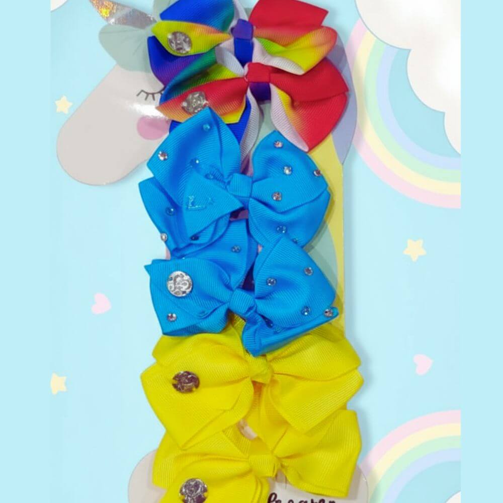 6PCS COLORFUL BOWKNOT HAIR CLIPS – CUTE, TRENDY, SOLID COLOR HAIR ACCESSORIES FOR WOMEN & GIRLS, ALL-SEASON STYLING, EVERYDAY & PARTY WEAR
