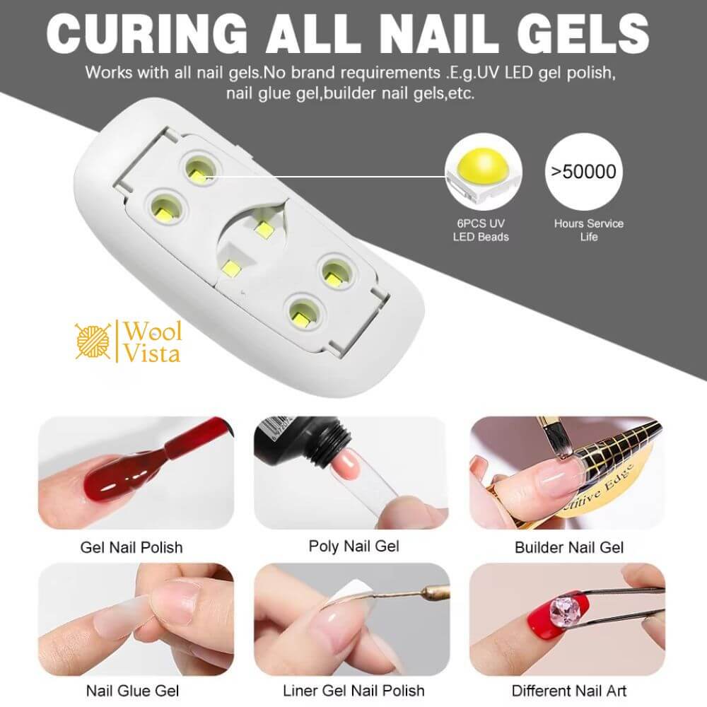 6W UV LED LAMP – CURING LIGHT FOR RESIN, EPOXY, AND JEWELRY MAKING CRAFTS
