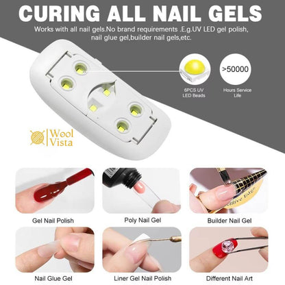 6W UV LED LAMP – CURING LIGHT FOR RESIN, EPOXY, AND JEWELRY MAKING CRAFTS