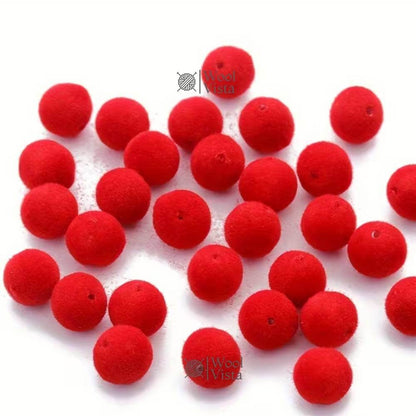 8MM & 10MM VELVET BEADS – DIY ASSORTED CRAFT BEAD SET (0.5 KG) FOR BAG MAKING, JEWELRY MAKING & DECORATIONS
