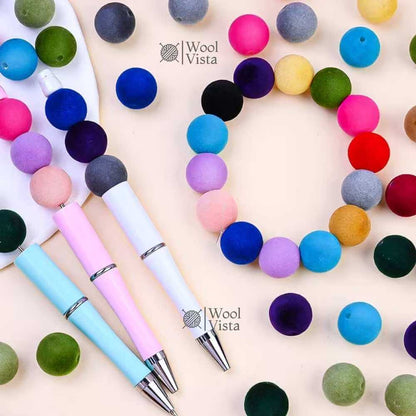 8MM & 10MM VELVET BEADS – DIY ASSORTED CRAFT BEAD SET (0.5 KG) FOR BAG MAKING, JEWELRY MAKING & DECORATIONS