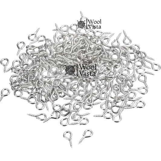 METAL SCREW PINS HOOKS – 20PCS MINI EYE PINS & EYE SCREWS FOR RESIN KEYCHAINS, JEWELRY MAKING & DIY ART CRAFTS