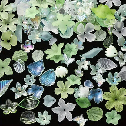 ACRYLIC FLOWER & BOWTIE BEAD MIX – DIY JEWELRY & CRAFT SUPPLIES