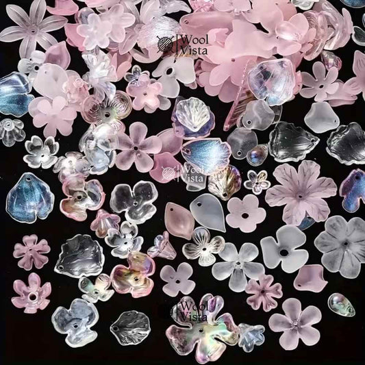 ACRYLIC FLOWER & BOWTIE BEAD MIX – DIY JEWELRY & CRAFT SUPPLIES