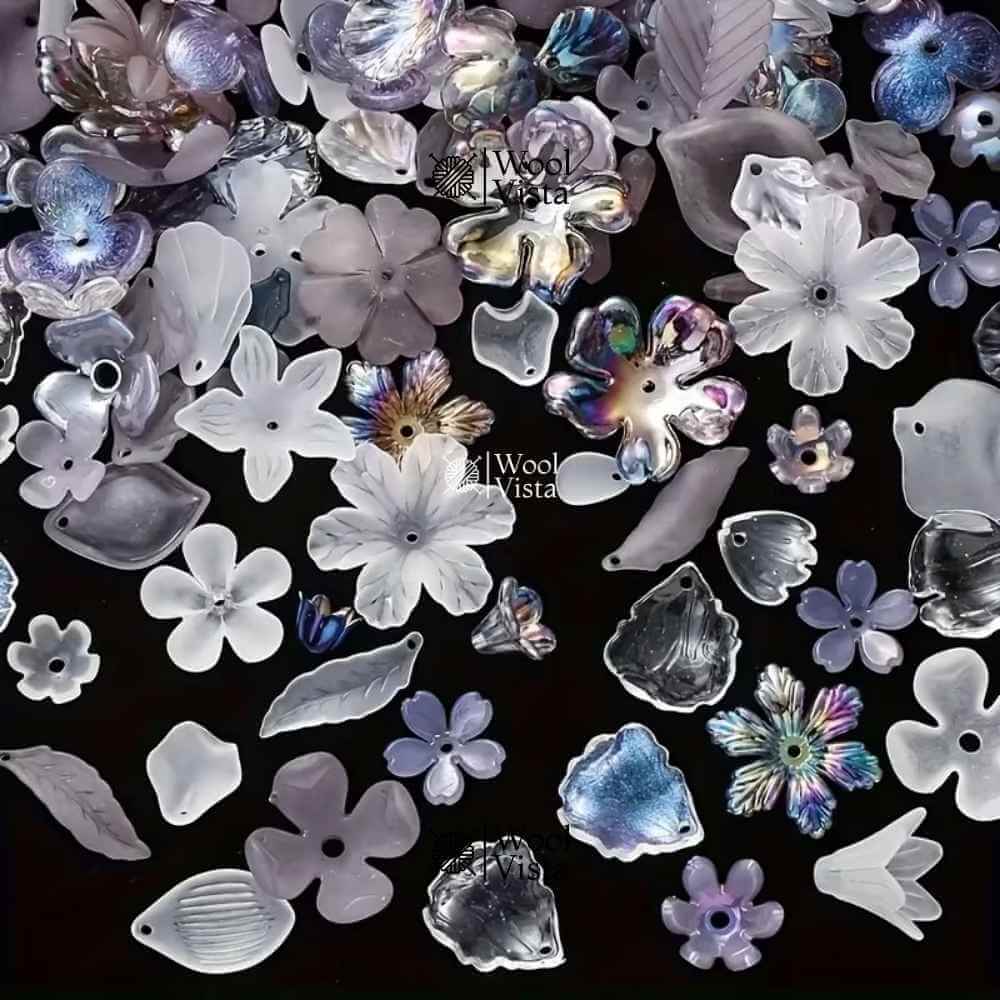 ACRYLIC FLOWER & BOWTIE BEAD MIX – DIY JEWELRY & CRAFT SUPPLIES