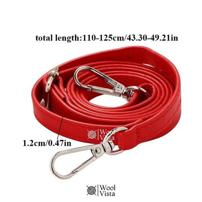 ADJUSTABLE PU LEATHER BAG STRAP