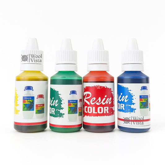 ALCOHOL INK PIGMENTS – 4 COLOR RESIN PIGMENT SET FOR EPOXY RESIN AND CRAFT WORK