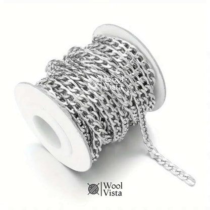 ALUMINIUM ALLOY CHAIN 1 YARD – GOLD & SILVER PLATED CHAINS FOR DIY JEWELLERY, BRACELETS, NECKLACES & ACCESSORIES