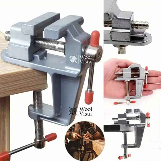 ALUMINUM BENCH VISE – 30MM JAW OPENING, PORTABLE CLAMP FOR JEWELRY, WOODWORKING & DIY CRAFTS