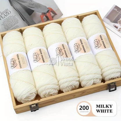 IMPORTED MERINO WOOL -  95% WOOL 5% ACRYLIC (PACK OF 5)