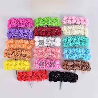 ARTIFICIAL FOAM ROSE BUNCH – 12PCS REALISTIC FOAM ROSES FOR DIY FLOWER BOUQUETS, WEDDING DECOR, GIFT BOXES, HOME DECOR & CRAFT PROJECTS