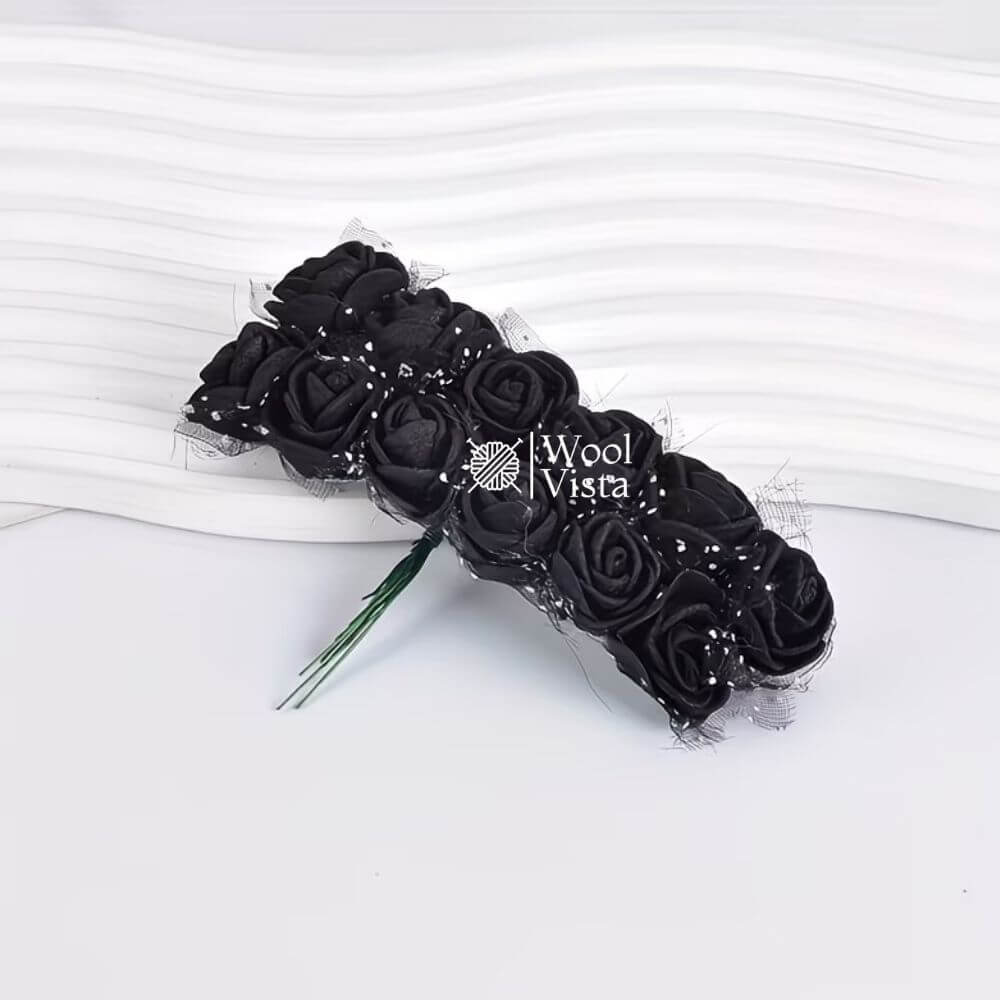 ARTIFICIAL FOAM ROSE BUNCH – 12PCS REALISTIC FOAM ROSES FOR DIY FLOWER BOUQUETS, WEDDING DECOR, GIFT BOXES, HOME DECOR & CRAFT PROJECTS