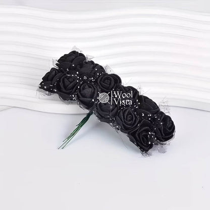 ARTIFICIAL FOAM ROSE BUNCH – 12PCS REALISTIC FOAM ROSES FOR DIY FLOWER BOUQUETS, WEDDING DECOR, GIFT BOXES, HOME DECOR & CRAFT PROJECTS