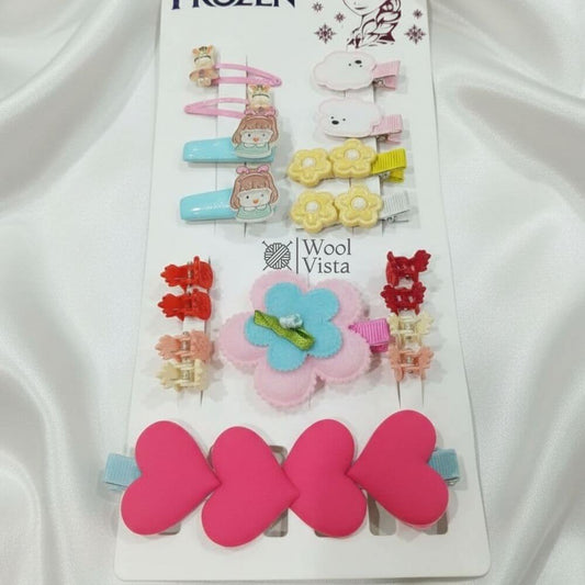 ASSORTED HAIR ACCESSORIES SET – CLIPS, PINS & HAIR CATCHERS FOR GIRLS, TODDLERS & TEENS