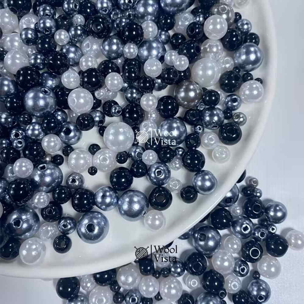 ASSORTED ROUND COLORS BEADS SET