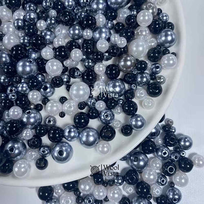 ASSORTED ROUND COLORS BEADS SET