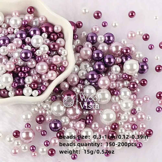 ASSORTED ROUND COLORS BEADS SET