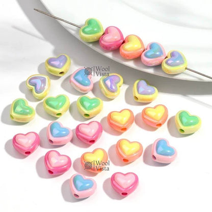 LARGE CHUNKY COLORFUL ACRYLIC BEADS – MIXED DIFFERENT SHAPES FOR NECKLACE BRACELET JEWELRY MAKING & DIY CRAFTS