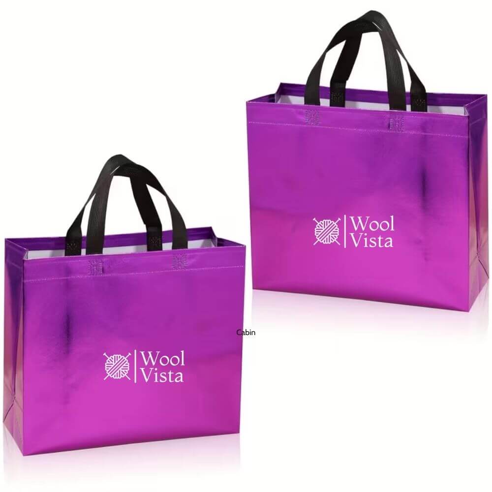 SHINY COLOURED NON-WOVEN GIFT BAGS