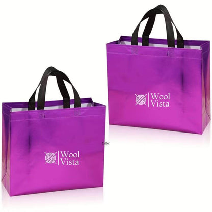 SHINY COLOURED NON-WOVEN GIFT BAGS