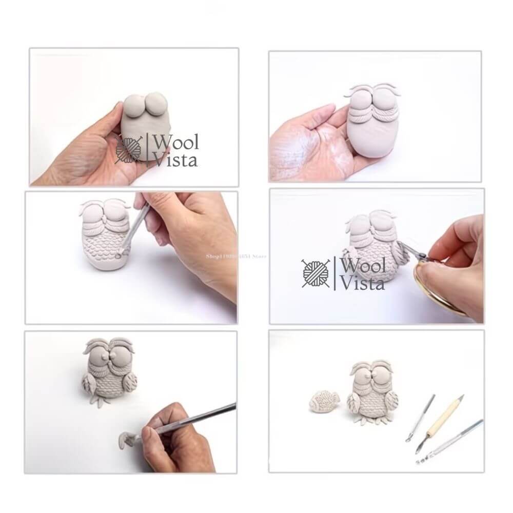 AIR DRY POTTERY CLAY 500G – NON-TOXIC WHITE MODELLING CLAY FOR DIY SCULPTING, CERAMIC ART, CRAFTS & HANDMADE DECORATIONS