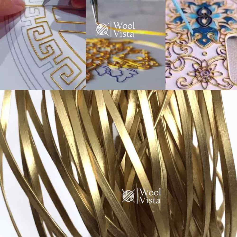 FLAT METAL WIRE ROLL 2 YARDS – 2MM WIDTH CRAFT WIRE FOR JEWELRY MAKING, DIY BRACELETS, WIRE WRAPPING, HANDMADE ACCESSORIES & ART CRAFT PROJECTS