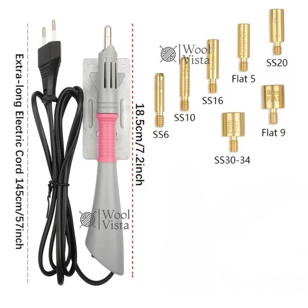HOTFIX RHINESTONE APPLICATOR TOOL FAST HEATING HOT FIX WAND FOR IRON-ON RHINESTONES, GLASS CRYSTALS, DIAMOND GEMS, FABRIC DECORATION & DIY CRAFTS