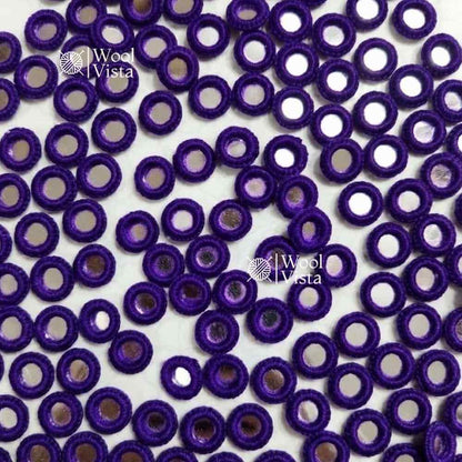 EMBROIDERY MIRRORS WITH THREAD WORK – ROUND MIRROR FRAMES, HAND EMBROIDERY, DRESS DECORATION, DIY CRAFTS, TEXTILE ART & MIRROR WORK (50PCS)